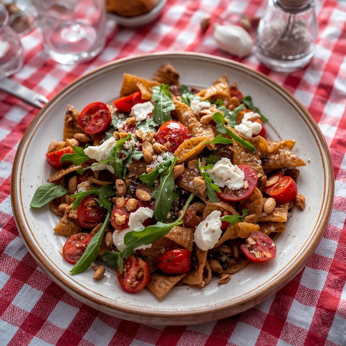 Mediterraner Nudelsalat