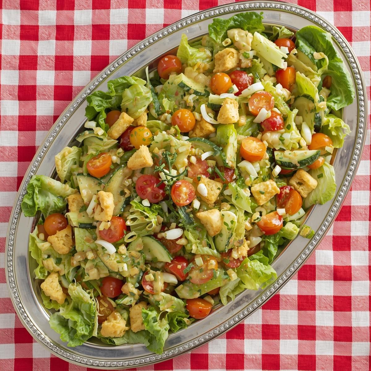 Gemischte Salatplatte (für ca. 6 Personen)