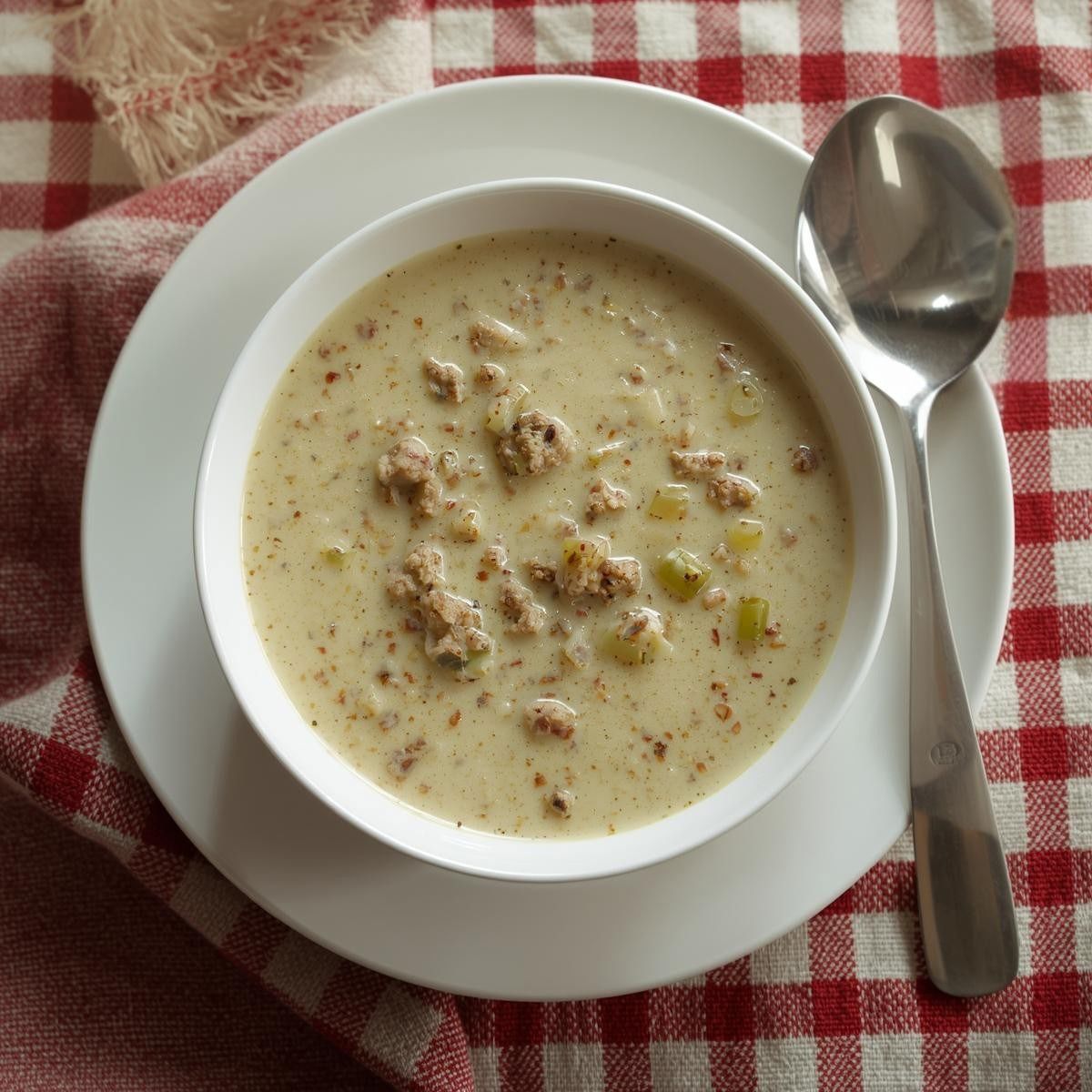 Käse-Lauch-Suppe