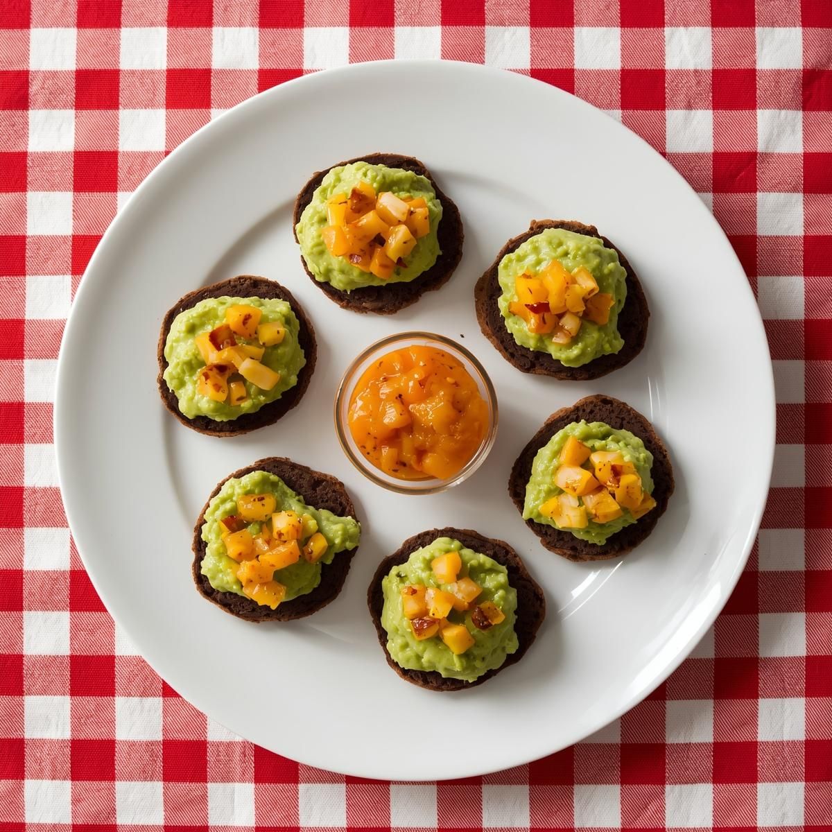 Pumpernickeltaler Guacomole