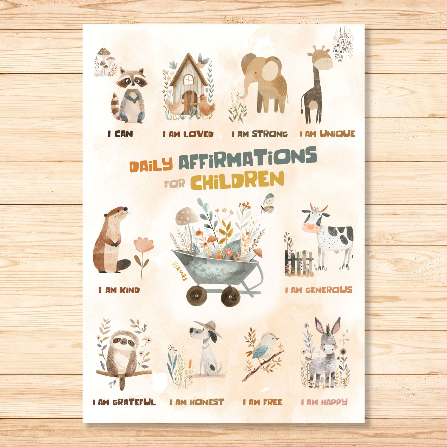 Daily Affirmations for Children - Poster