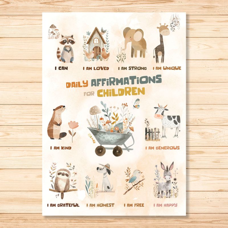 Daily Affirmations for Children - Poster