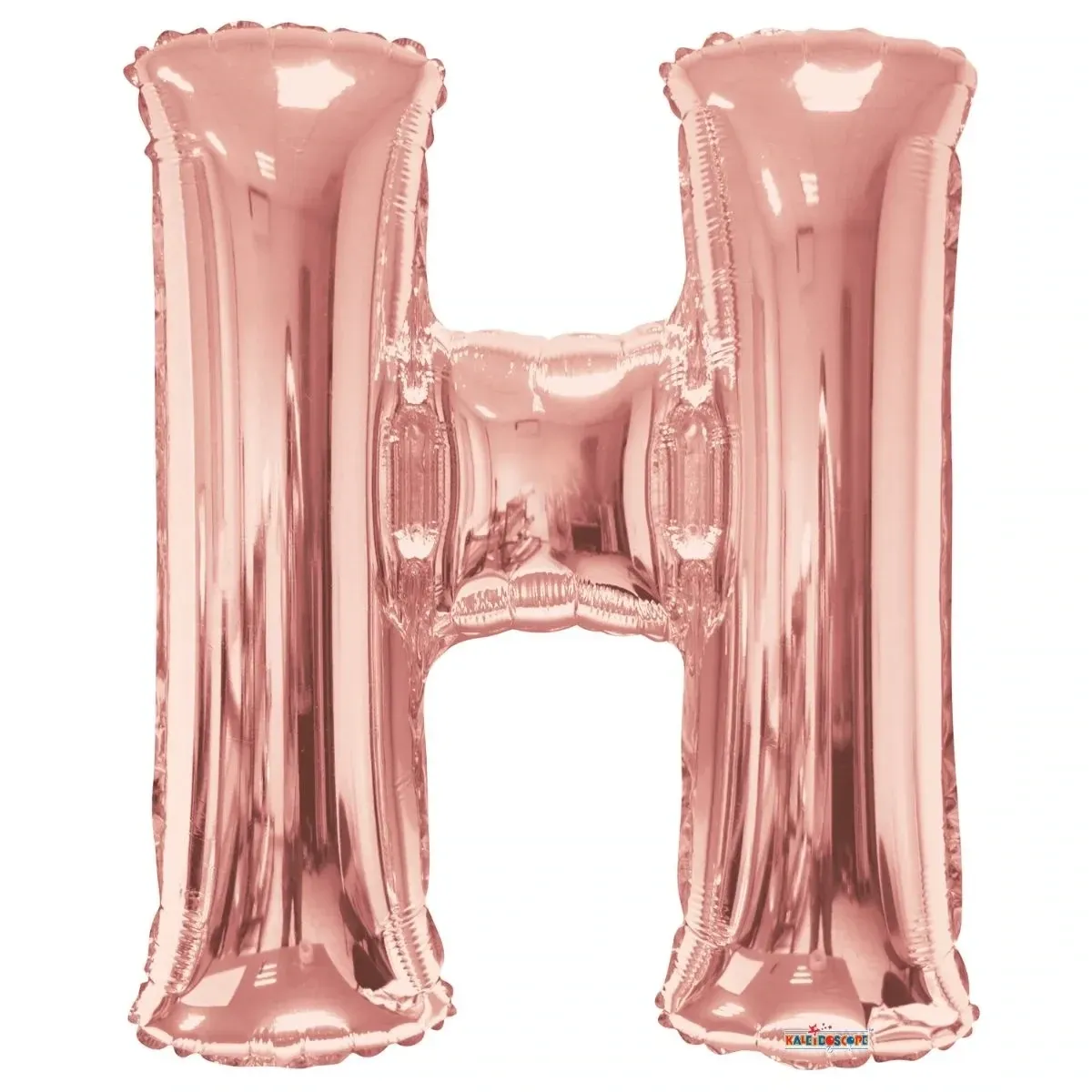 Foil Balloon Letter H Rose Gold 34in