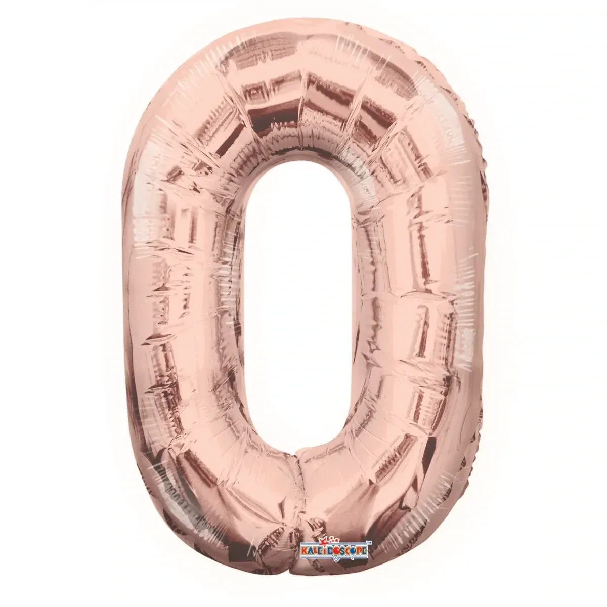 Foil Balloon Number 0 Rose Gold 14in