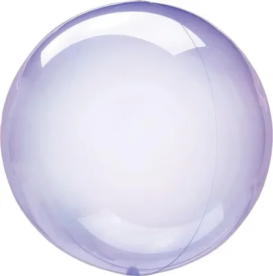 Bubble Balloon Crystal Clearz Purple 18in