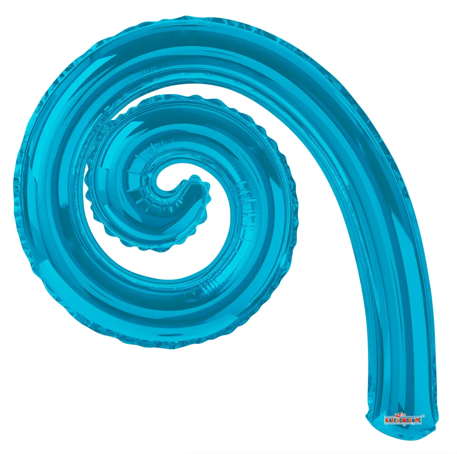 Kurly Spiral Turquoise Blue 14"