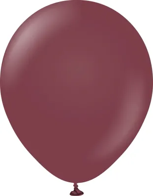 Kalisan Latex Balloons Standard Burgundy 18in - 25 pieces