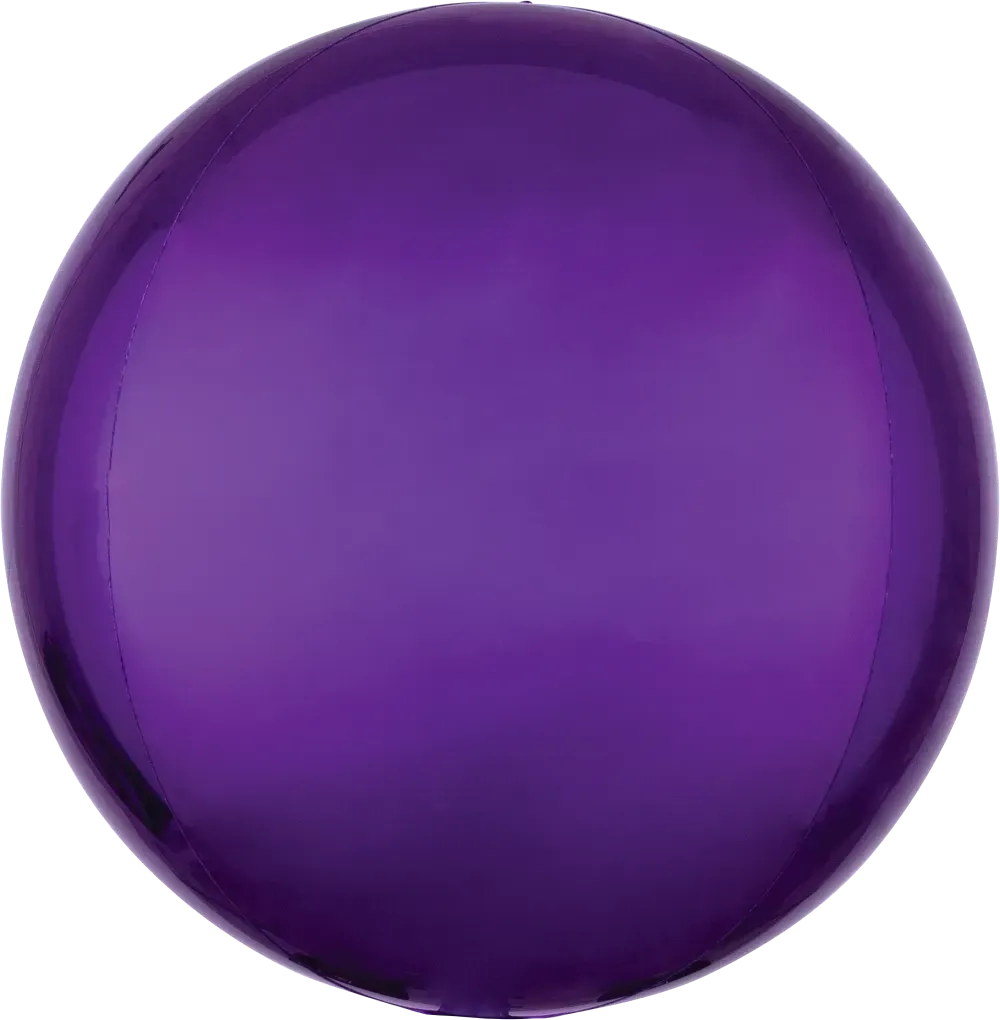 Foil Balloon Orbz Purple 15in