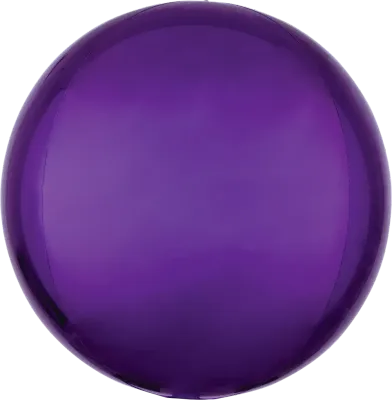 Foil Balloon Orbz Purple 15in