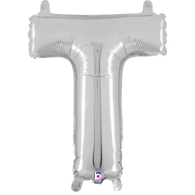 Silver Letter T 14"