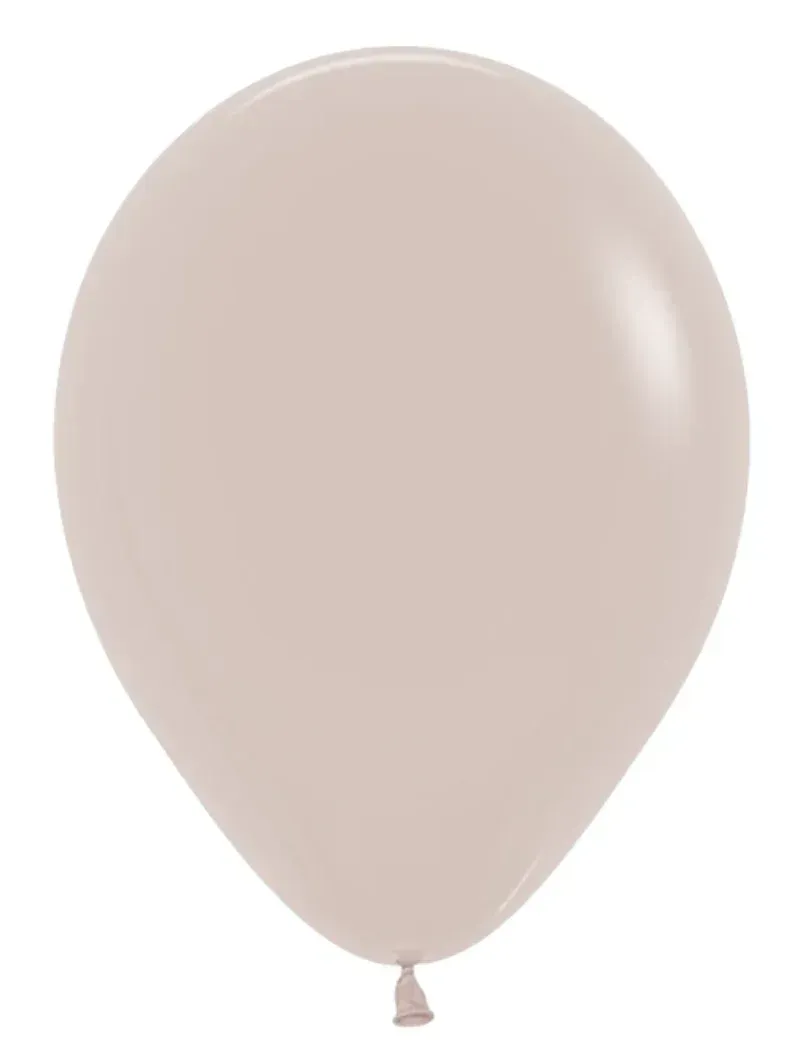 Sempertex Latex Balloons Deluxe White Sand 5in- 100 pieces