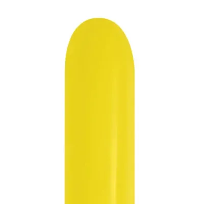 Sempertex Entertainer Latex Balloons Fashion Yellow Twisting Nozzle Up 260 - 50 pieces