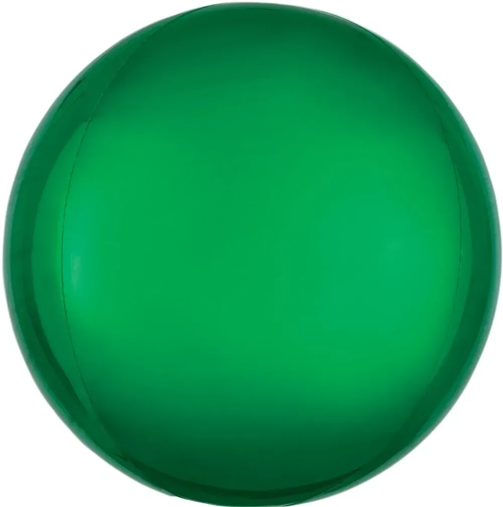 Foil Balloon Orbz Green 15in
