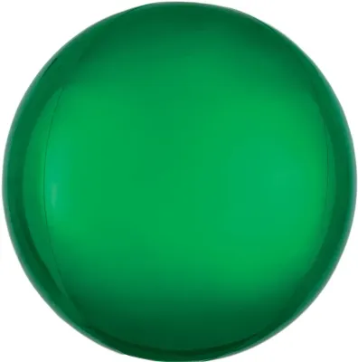 Foil Balloon Orbz Green 15in