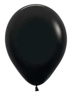 Sempertex Latex Balloons Deluxe Black 5in- 100 pieces
