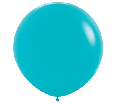 Sempertex Latex Balloons Deluxe Turquoise  24in- 10 pieces