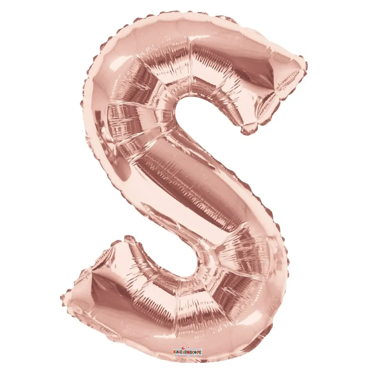 Foil Balloon Letter S Rose Gold 34in