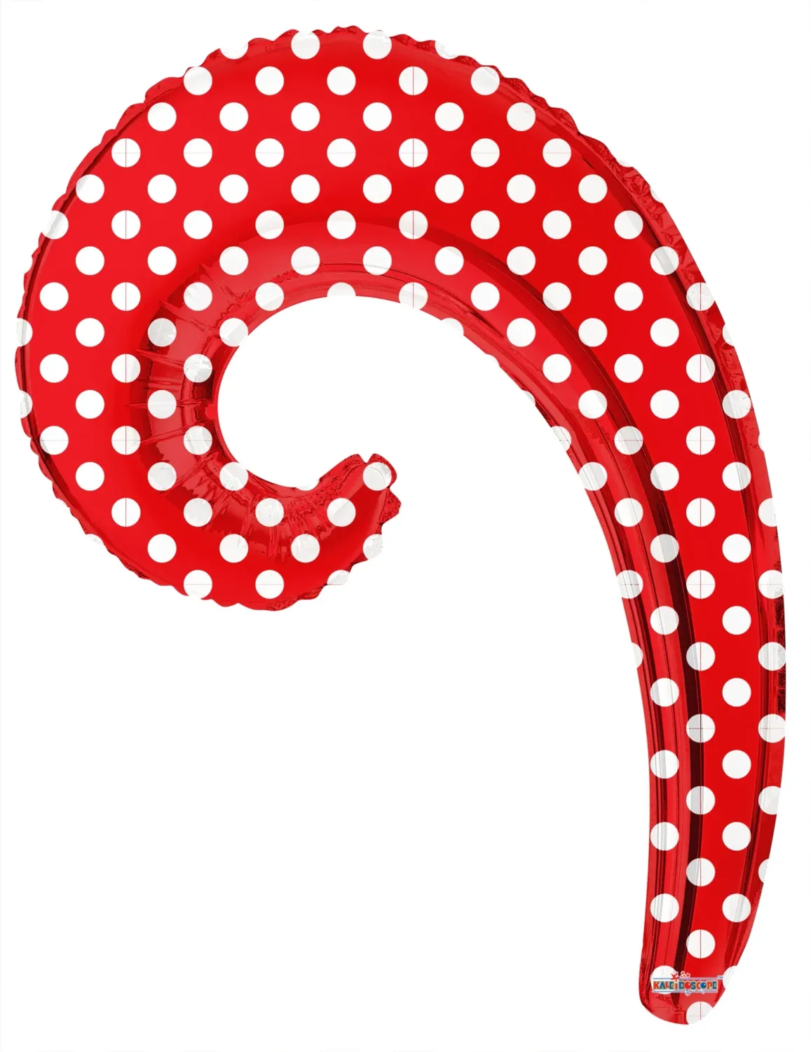 Kurly Wave Red Dots 14"