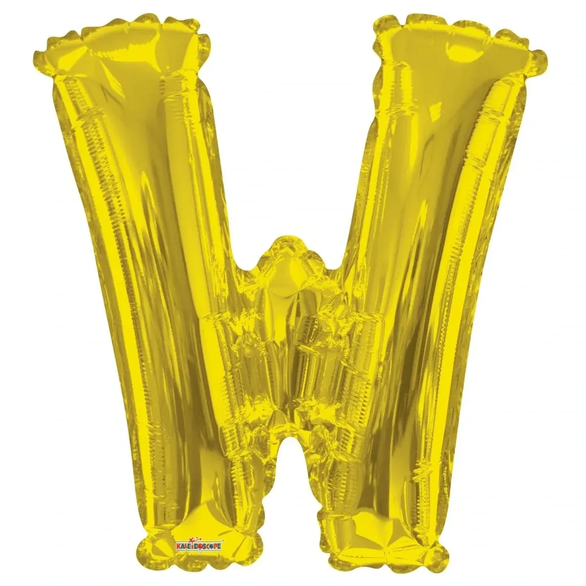 Foil Balloon Letter W Gold 34in