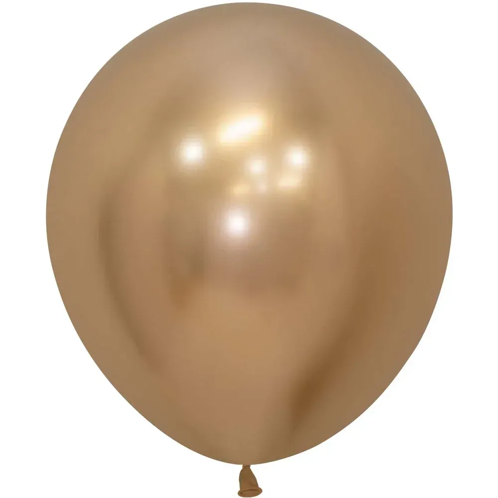 Sempertex Latex Balloons Reflex Gold 18in - 25 pieces