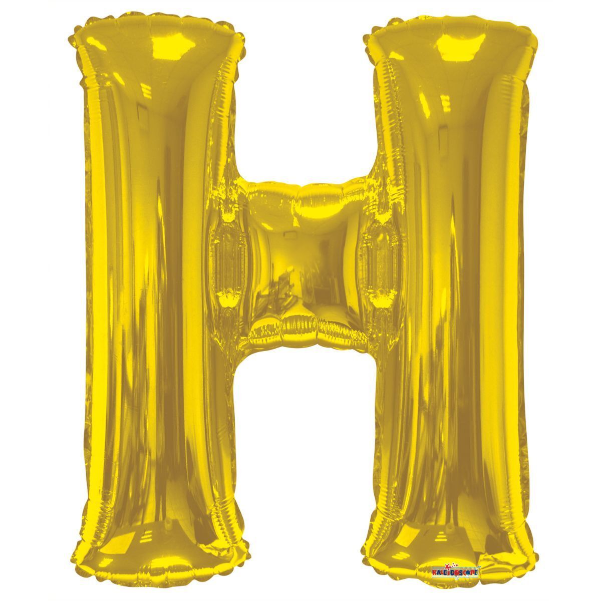Foil Balloon Letter H Gold 34in