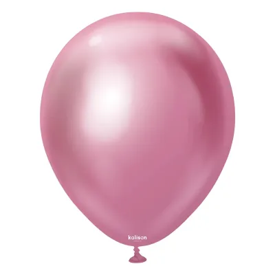 Kalisan Latex Balloons Mirror Pink 5in - 50 pieces