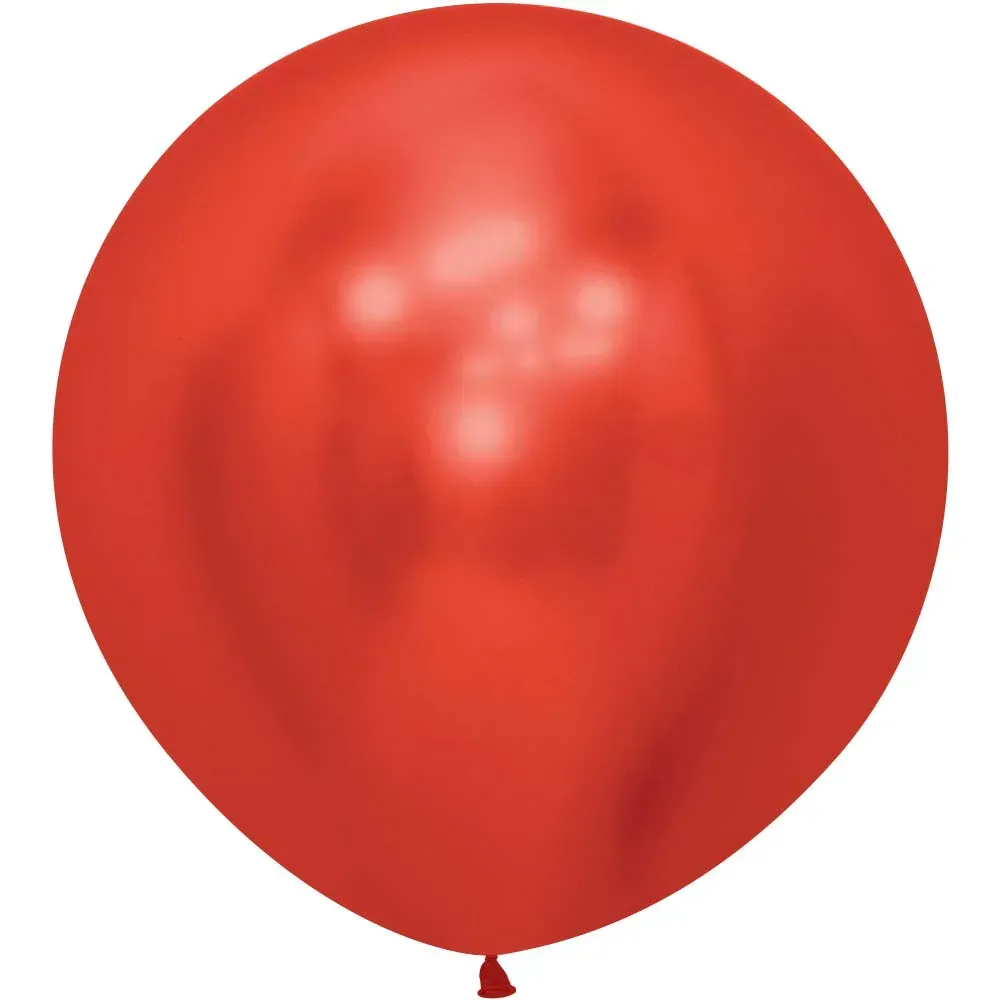 Sempertex Latex Balloons Reflex Crystal Red 24in- 2 pieces