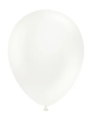 Tuftex Latex Balloons Standard White 11in - 100 pieces