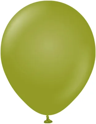 Kalisan Latex Balloons Retro Olive 12in - 50 pieces