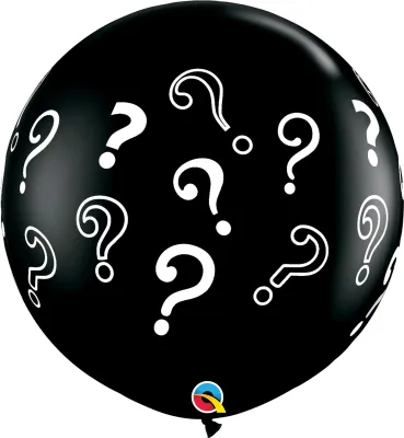 Question Marks Latex Balloon