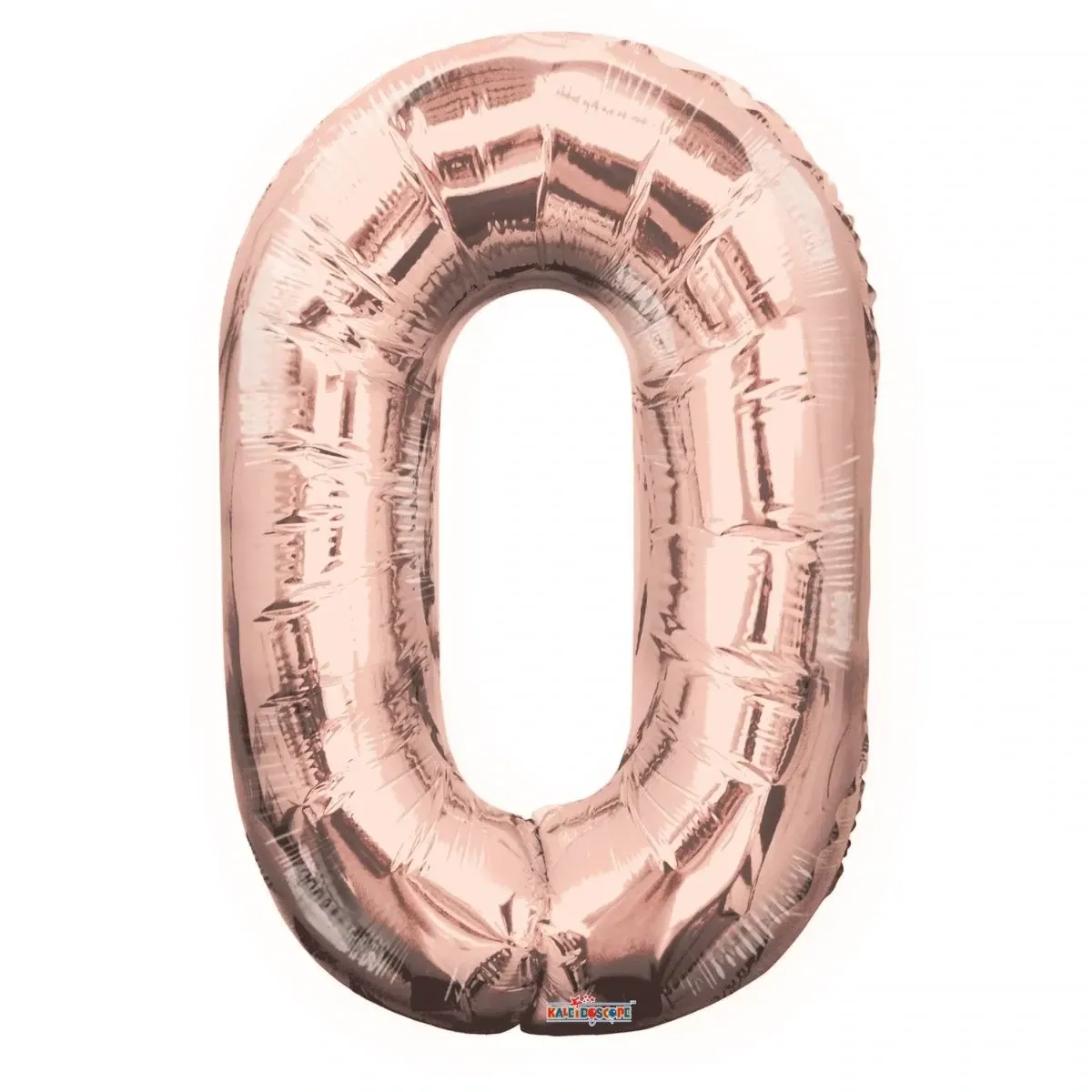 Foil Balloon Number 0 Rose Gold 34in