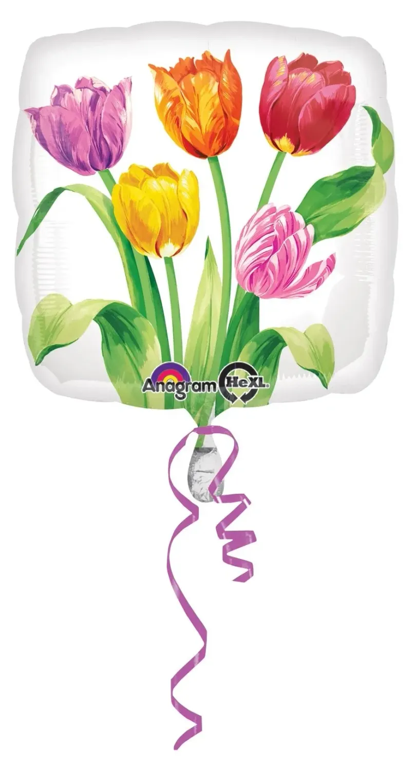 18" Colorful Tulips