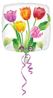 18" Colorful Tulips
