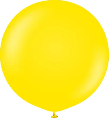 Kalisan Latex Balloons Standard Yellow 24in - 2 pieces