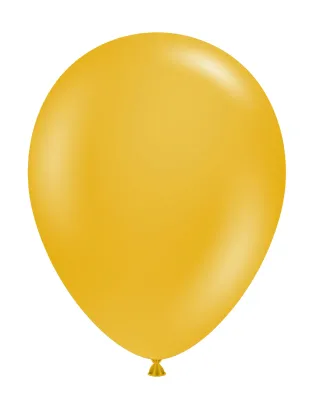 Tuftex Latex Balloons Mustard 5in - 50 pieces