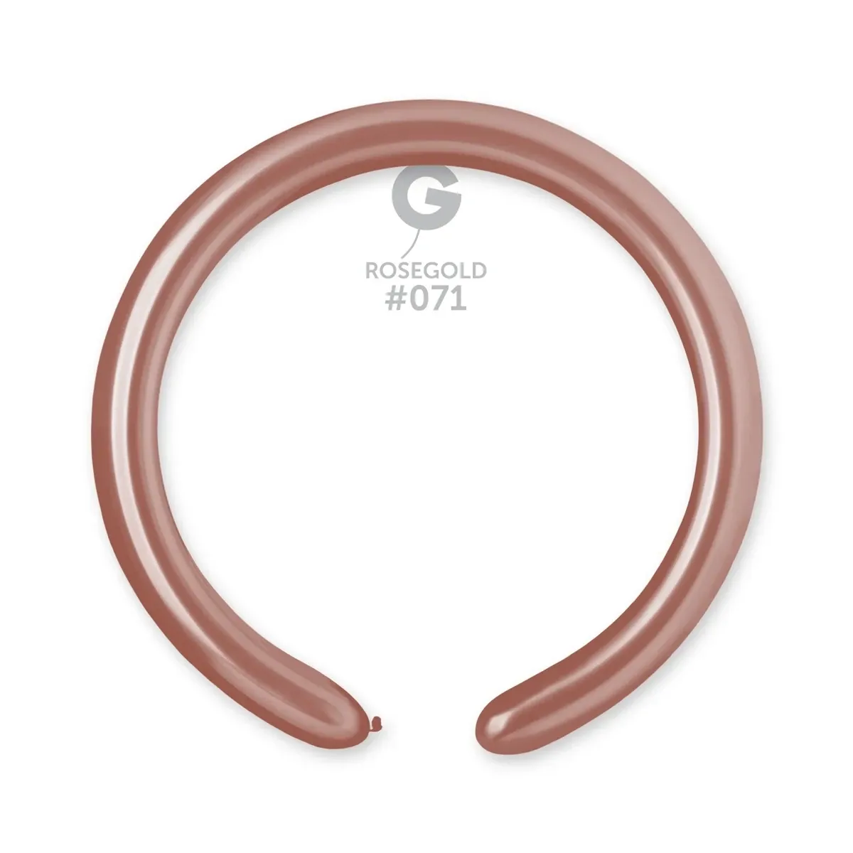 Gemar Latex Balloons Metal Rose Gold #071 2in - 50 pieces