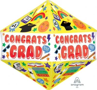 Congrats Grad Fun Icons 21"