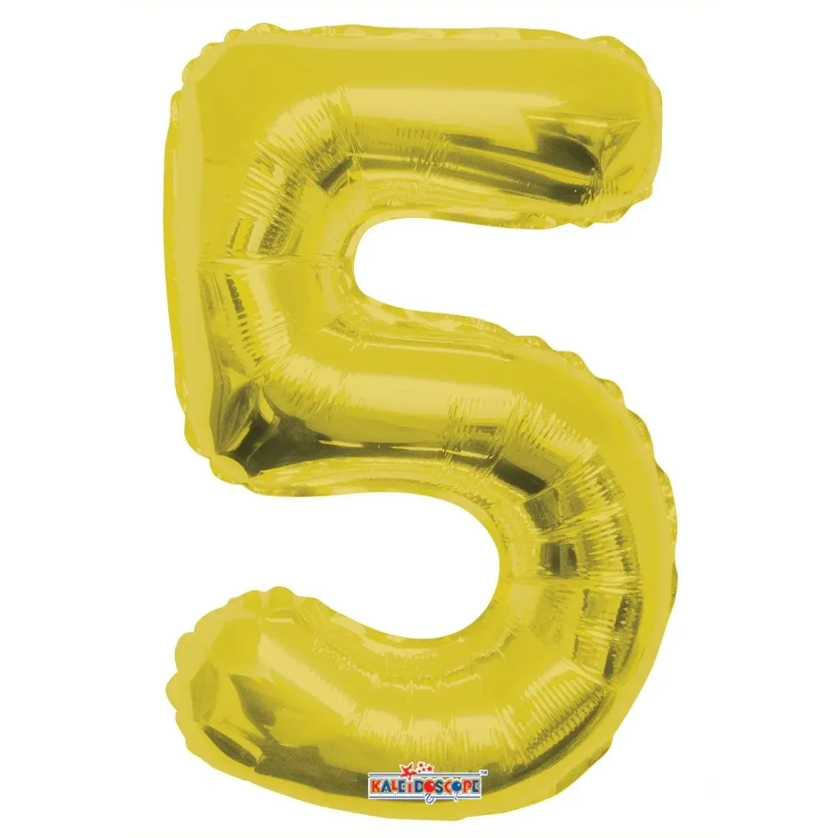 Foil Balloon Number 5 Gold 14in