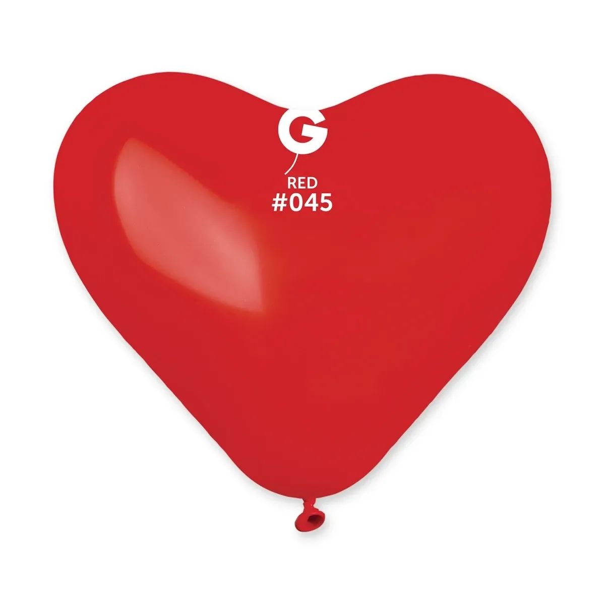 Standard Heart Shape Red #045 10in - 50 pieces