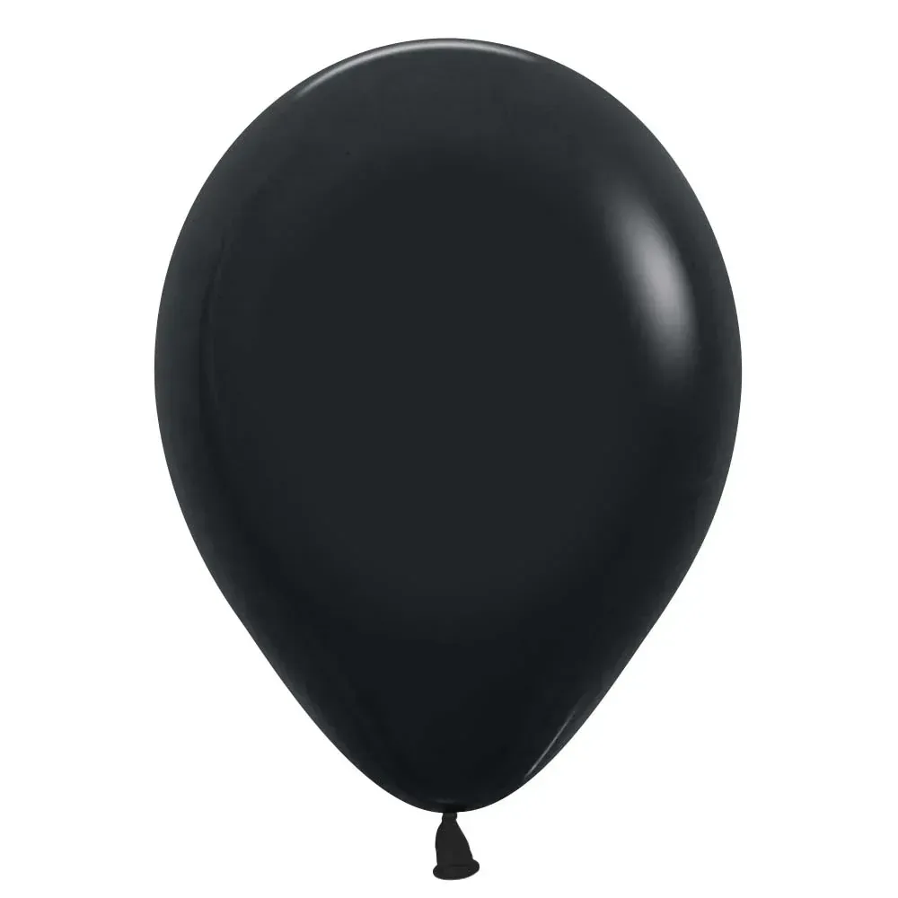 Sempertex Latex Balloons Deluxe Black 11in - 100 pieces