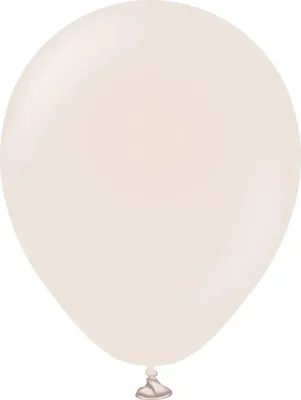 Kalisan Latex Balloons Retro White Sand 5in - 50 pieces