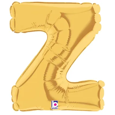 Foil Balloon Letter Z Gold 7in
