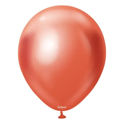 Kalisan Latex Balloons Mirror Red 5in - 50 pieces