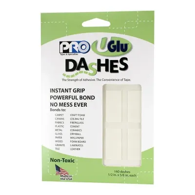 UGlu Dash Sheets - 1/2 inch x 5/8 inch, Pkg of 160