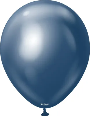 Kalisan Latex Balloons Mirror Navy 12in - 50 pieces