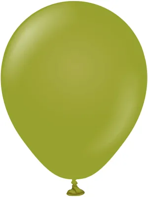 Kalisan Latex Balloons Retro Olive 5in - 50 pieces