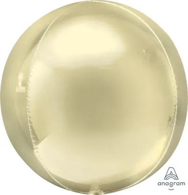 Foil Balloon Orbz Pastel Yellow 16in