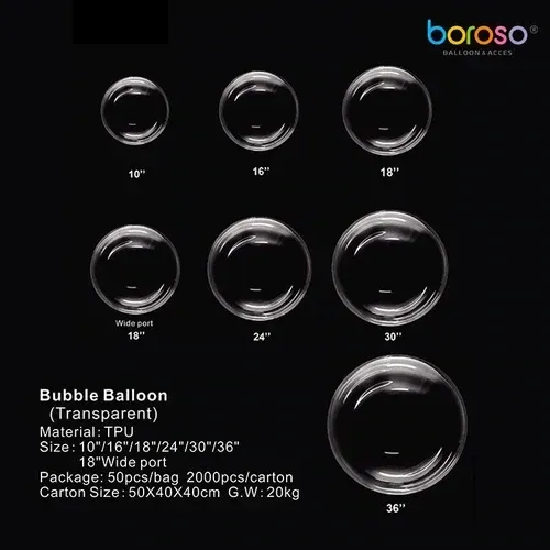 Bubble Balloon Clear 10in