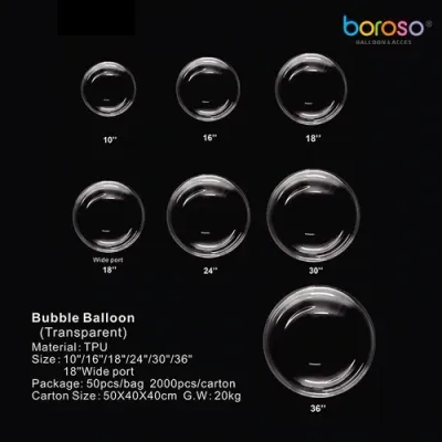 Bubble Balloon Clear 10in