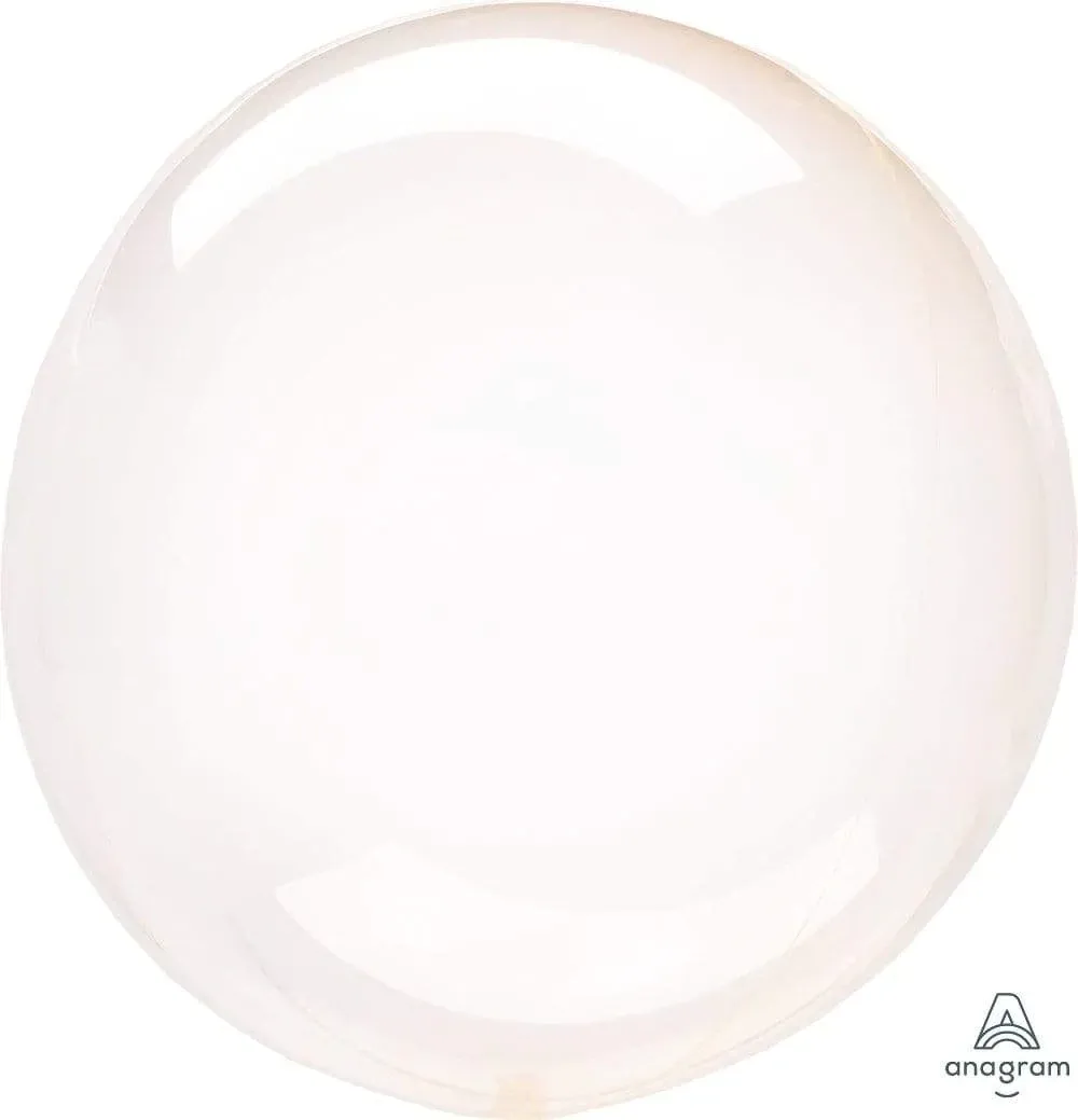 Bubble Balloon Crystal Clearz Orange 18in